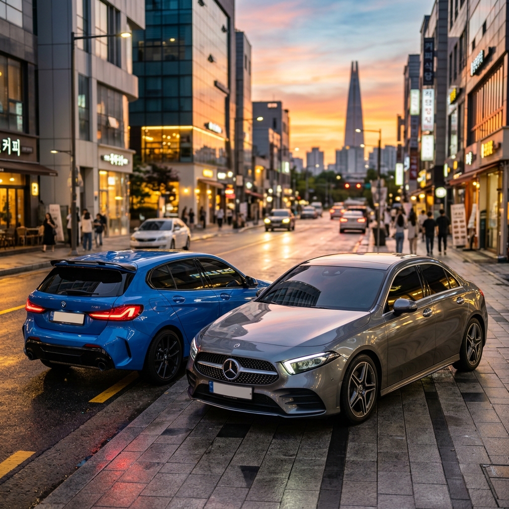 사회초년생 수입차 렌트: 벤츠 A200 vs BMW 120i 가성비